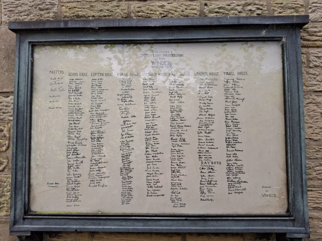Winder Lodge 400th Anniversary Names P1