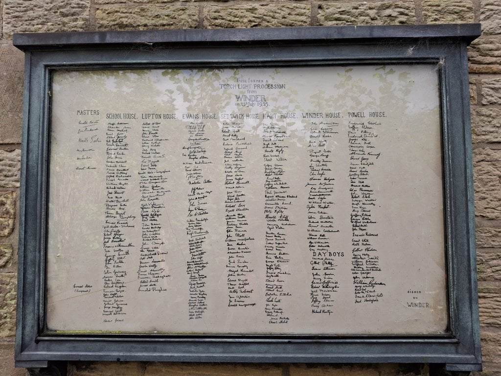 Winder Lodge 400th Anniversary Names P1